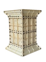 Haut de gamme ABS colonne romaine ciment construction maison décorative en plastique poste préfabriqué formes de construction béton pilier moules