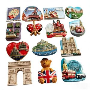 Imán de Resina 3D Personalizado Ecológico para Refrigerador, Diseño en Relieve de Lugares Emblemáticos de París, Francia, <span class=keywords><strong>Londres</strong></span>, Reino Unido, Recuerdo, Regalo al por Mayor - Product Image 1