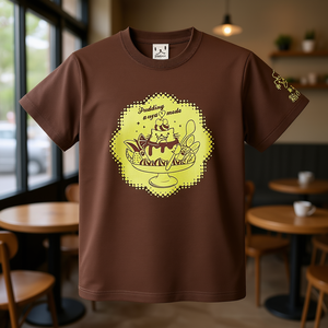 T-shirt da uomo e da donna a maniche corte Cat Pudding Anya Mode Caramel Print SCOPY Scorpion - Product Image 1