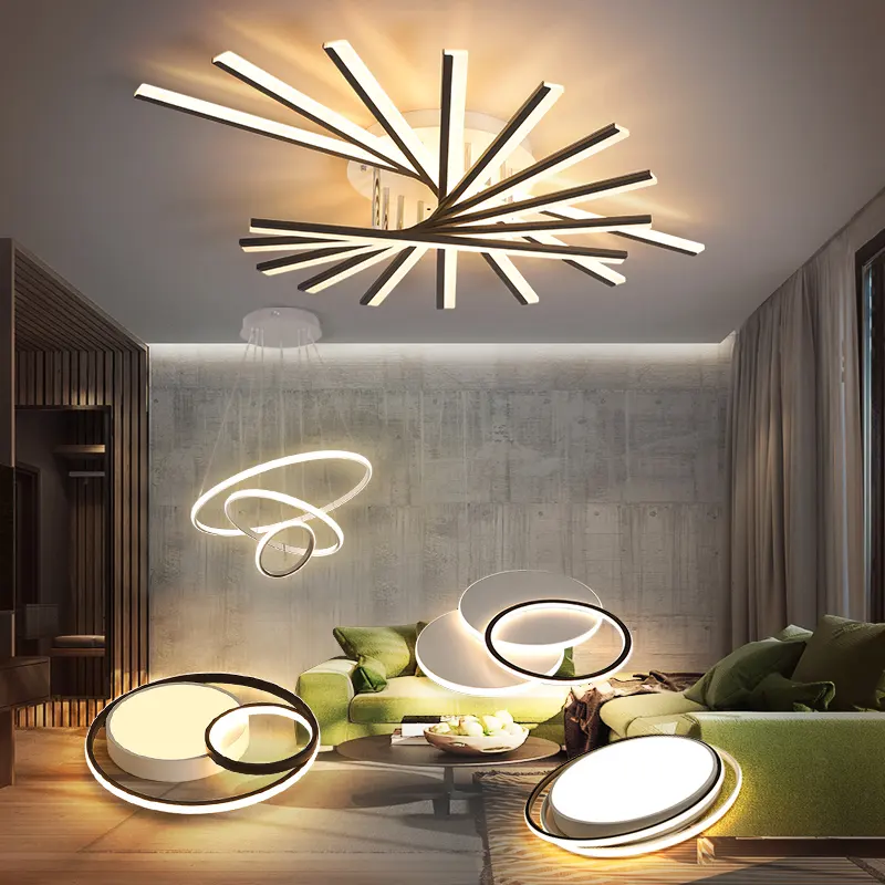 크리 에이 티브 새로운 현대 LED 샹들리에 조명 거실 식당 연구 방 침실 홀 통로 샹들리에 램프 실내 조명 홈