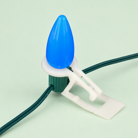 Clip en forme de O pour ampoule PP C9, clip durable et robuste, support pour guirlande lumineuse de Noël, décoration de guirlande lumineuse extérieure, clips C9 robustes