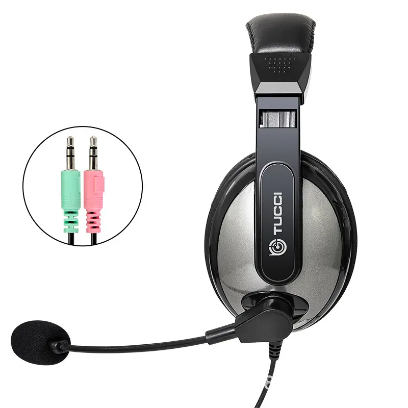 Cheap Stereo Cable Gamer Headset Computer Wired Earphones Gaming Headset Headband Headphones with Microphone