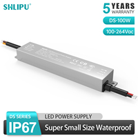 Alimentation électrique étanche IP67 DC 12V 24V 48V 40W 60W 100W 150W 200W 300W à tension constante pour bandes LED
