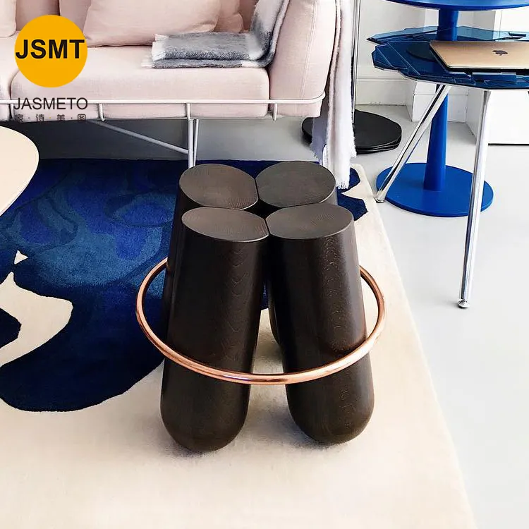 Yaratıcı küçük ahşap tabure modern minimalist tarzı sandalye ayakkabı dışkı değişen oturma odası tasarımcı tarzı minimalist kanepe tabure