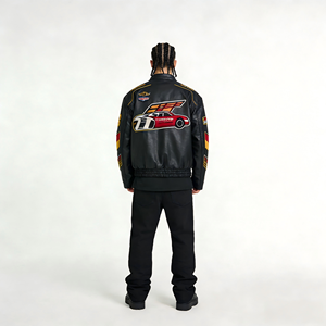 Vestes de moto de tourisme et de course pour hommes OEM, cuir italien pur pour hommes, veste de moto en Cordura, cuir de crocodile pour hommes - Product Image 2