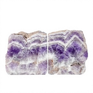 Serre-livres en pierre améthyste cristal serre-livres en pierre précieuse agate naturelle guérison chakra pierre grossiste - Product Image 1