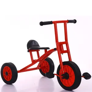 어린이 세발 자전거 자동차 장난감 소년 소녀 튼튼한 플라스틱 소재로 만든 3 개의 바퀴가있는 적합한 빨간색과 흰색 아기 자전거