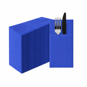 Serviettes en papier colorées Airlaid écologiques, 1 pli, format poche (40x40cm) |    Décoration de table élégante |   <span class=keywords><strong>HoReCa</strong></span> |   Occasions - Product Image 5