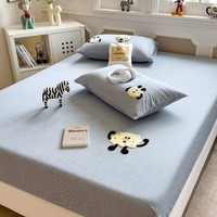 Drap housse à motifs de dessins animés multiples, doux pour la peau, housse de matelas à poche profonde et coins élastiques pour chambre à coucher