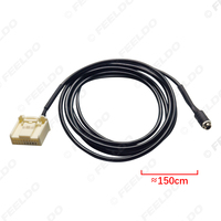 150cm 3.5mm prise AUX-IN femelle vers câble Audio à prise 20Pin pour Toyota Camry/RAV4 Extension voiture CD Radio adaptateur de fil AUX
