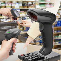GTCODESTAR Scanner de contrôle de prix portable haute vitesse Lecteur de codes à barres laser usb sans fil 1D 2D QR code Barcode Scanner Inventory