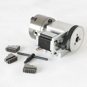 K5M-6-100A Mandrin rotatif à 3 mors pour 4ème axe, 100 mm, rotation de l'arbre creux 6:1, pour moteur 23 à arbre creux, 4ème axe rotatif K5M-6-100 - Product Image 2