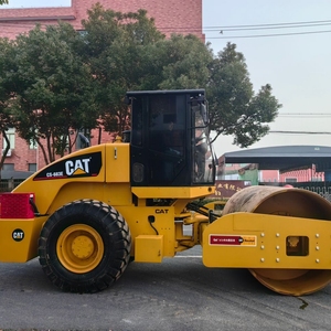 <b>Used</b> Caterpillar CS-683E Single Drum Vibratory <b>Road</b> <b>Roller</b> Cat CS683E Compactor for <b>Road</b> Construction - Product Image 6