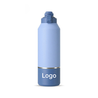 Bouteille isotherme anti-fuite avec couvercle pop-up, bouteille d'eau sport, garde au chaud et au froid, grand volume, gobelet pour fitness, camping, vente en gros