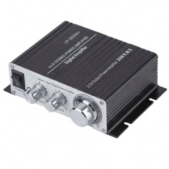 LP-2024A+ Class T 2X20W Digital HiFi Car Stereo Audio Amplifier