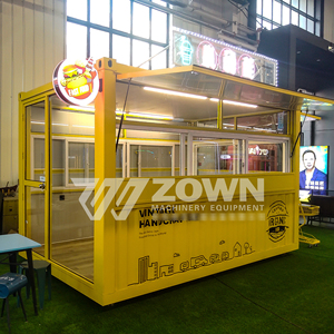 Eye-Catching Fiberglass Mobile Food Unit Compact Food Vendor Charming Food Cart Wheels <b>Mini</b> Food Truck Burger Ice Snack Food - Product Image 3