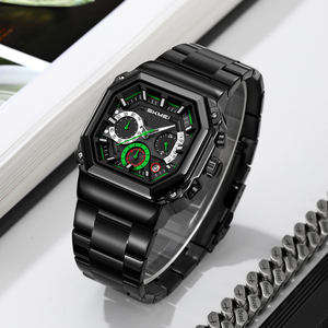 Skmei 9359 noir abordable mode décontracté bracelet en acier inoxydable montre Guangzhou en gros pour les montres étanches 3ATM - Product Image 1