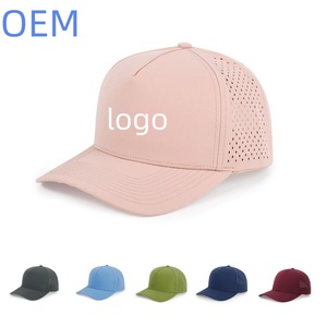 Gorra de golf personalizada para hombre, con visera curva, 6 paneles, perforaciones cortadas a láser, impermeable, con cierre a presión, para aficionados a los equipos de golf. - Product Image 1