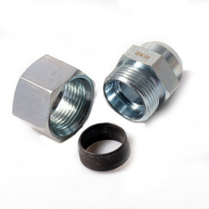 Raccord à collier unique en acier inoxydable ROKE, collier de soudure DIN2353, connecteur hydraulique - Product Image 5