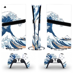 สติกเกอร์ตกแต่ง PS5 Pro - ลายคลื่นยักษ์นอกฝั่งคานากาวะ วัสดุไวนิลคุณภาพสูง ดีไซน์มีสไตล์ - Product Image 1