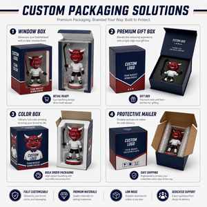 Mascotte de hockey sur glace <span class=keywords><strong>Red</strong></span> <span class=keywords><strong>Bull</strong></span> personnalisée, figurine en résine peinte à la main avec uniforme d'équipe - Product Image 3