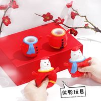 Jouet en peluche de Noël Père Noël à presser, en forme de canette dorée, pour garçons et filles de 5 à 7 ans, anti-stress, en promotion