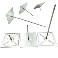Supports d'isolation pour conduits HVAC, attaches autocollantes pour fibre de verre
