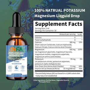 OEM/ODM Complete 5-In-1 Suplemento Fórmula 100% Gotas líquidas de magnesio y potasio natural para soporte del sueño del corazón óseo - Product Image 2