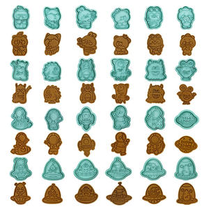 6 pz/set <span class=keywords><strong>di</strong></span> natale biscotto goffra stampo cartone animato Babbo Natale <span class=keywords><strong>fiocco</strong></span> <span class=keywords><strong>di</strong></span> <span class=keywords><strong>neve</strong></span> Spaceman modello UFO Cookie Cutter - Product Image 6