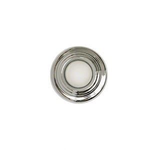 Lámpara de pared color cromo D23cm LED E27 con interruptor para dormitorio, sala de estar, escalera, pasillo, entrada - Product Image 4