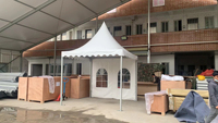 Carpas de Exhibición de Aluminio de Alta Gama, Carpas de Lujo Tipo Pagoda para Bodas y Ferias Comerciales en Venta