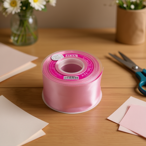 ริบบิ้นผ้าซาตินอิลัน 5.0 ซม. 25 หลา สีโรซ่า อามารันโต้ รุ่น D-44 - Product Image 2