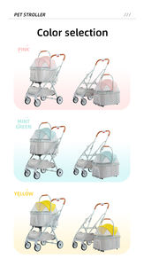 Transporteurs et produits de voyage légers pour animaux de compagnie pour petits chiens et chats de taille moyenne Chariot pour animaux de compagnie lapin avec panier de rangement - Product Image 4