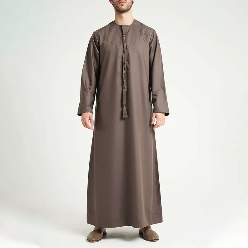 Penjualan terlaris mode abaya gaun muslim jubah pria thobes pakaian Islami pria thobe