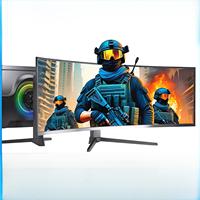 Moniteur Incurvé LCD de Jeu PC Ultra Large 49 Pouces 5K 5120*1440 HDR400 Réglable 120HZ 165HZ 240HZ 1ms 100% sRGB