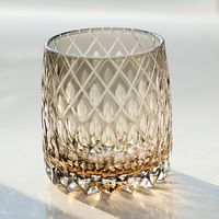 Verre à whisky en cristal Edo Kiriko de luxe fabriqué à la main 310ml gobelet de style japonais verres de qualité supérieure pour bar hôtel restaurant maison