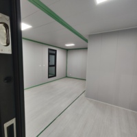 Maison conteneur mobile de 40 pieds à deux ailes avec aménagement flexible, bâtiment préfabriqué modulaire pour logement agricole, atelier et projets