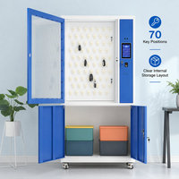 Armoire de stockage électronique mobile pour clés avec historique d'exploitation complet pour le contrôle des clés des immeubles de bureaux et des agences gouvernementales