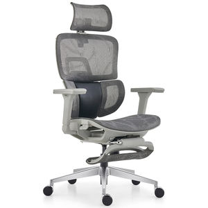 Chaise de bureau ergonomique avec hauteur réglable, design pivotant, soutien lombaire en maille moderne pour le bureau et l'école - Chaise de direction - Product Image 3