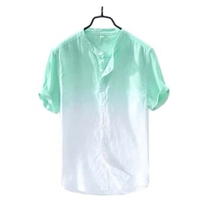 เสื้อยืดคอกว้างแขนสั้นผู้ชายคอลเลคชั่นฤดูร้อน ผ้าฝ้าย 100% แห้งเร็ว ระบายอากาศได้ดี เป็นมิตรกับสิ่งแวดล้อม เหมาะสำหรับใส่ลำลอง - Product Image 4