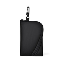 Porte-cartes simple en nylon imperméable, mini porte-monnaie, porte-clés, pochette de rangement
