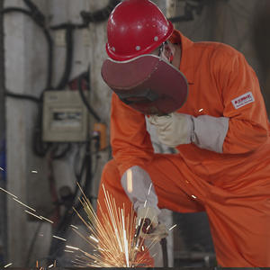 Overoles de Algodón Ignífugos Xk-071 para Trabajadores, Ropa de Trabajo para Todas las Estaciones, Uso Industrial, Color Naranja, Diseño Entero - Product Image 4