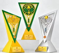JINZUN Nouveau trophée de pickleball créatif en forme de moule, souvenir pour les compétitions sportives modernes populaires, médailles et trophées de pickleball