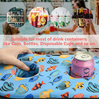 Porte-boissons flottant en néoprène 2023 Offre Spéciale, porte-gobelets flottants pour fête à la piscine d'été et plage