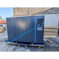 Atlas Copco GA160 VSD compresor de aire de tornillo con inyección de aceite estacionario 380V CA Opción de Gas extremo del Motor refrigerado por aire