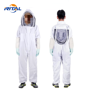 Traje <span class=keywords><strong>de</strong></span> Apicultura <span class=keywords><strong>de</strong></span> Poliéster y Algodón con Guantes y Capucha Ventilada para Exteriores - Product Image 2
