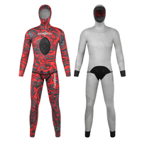 DIVESTAR Pakaian Selam Grosir 3mm 5mm Lapisan Titanium Perak/Emas Camo Tahan Air Hangat untuk Spearfishing
