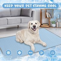 Tapis rafraîchissant d'été lavable en soie glacée pour animaux de compagnie de petite/moyenne/grande taille, hamac pour usage intérieur/extérieur, lavable en machine ou en voiture