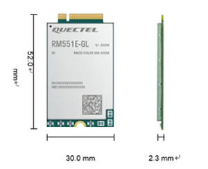 RM551E-GL è un modulo 5G Sub-6 GHz progettato specificamente per le applicazioni <span class=keywords><strong>IoT</strong></span>/eMBB - Product Image 4