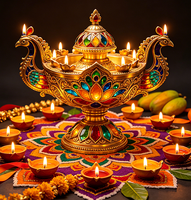OEM Maßgefertigte Indische Diwali-Laterne in Übergröße für LED-Außendekoration bei Diwali-Veranstaltungen